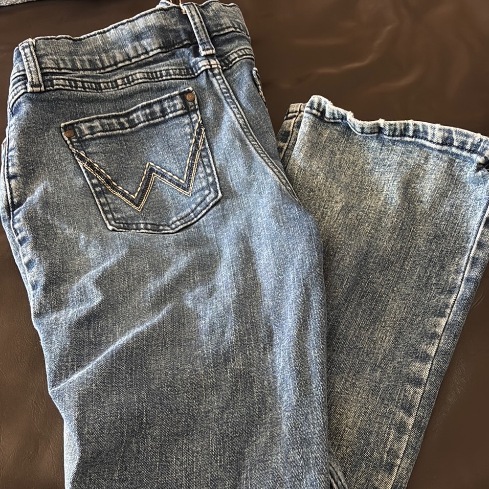 Girls Wrangler Blue Jeans